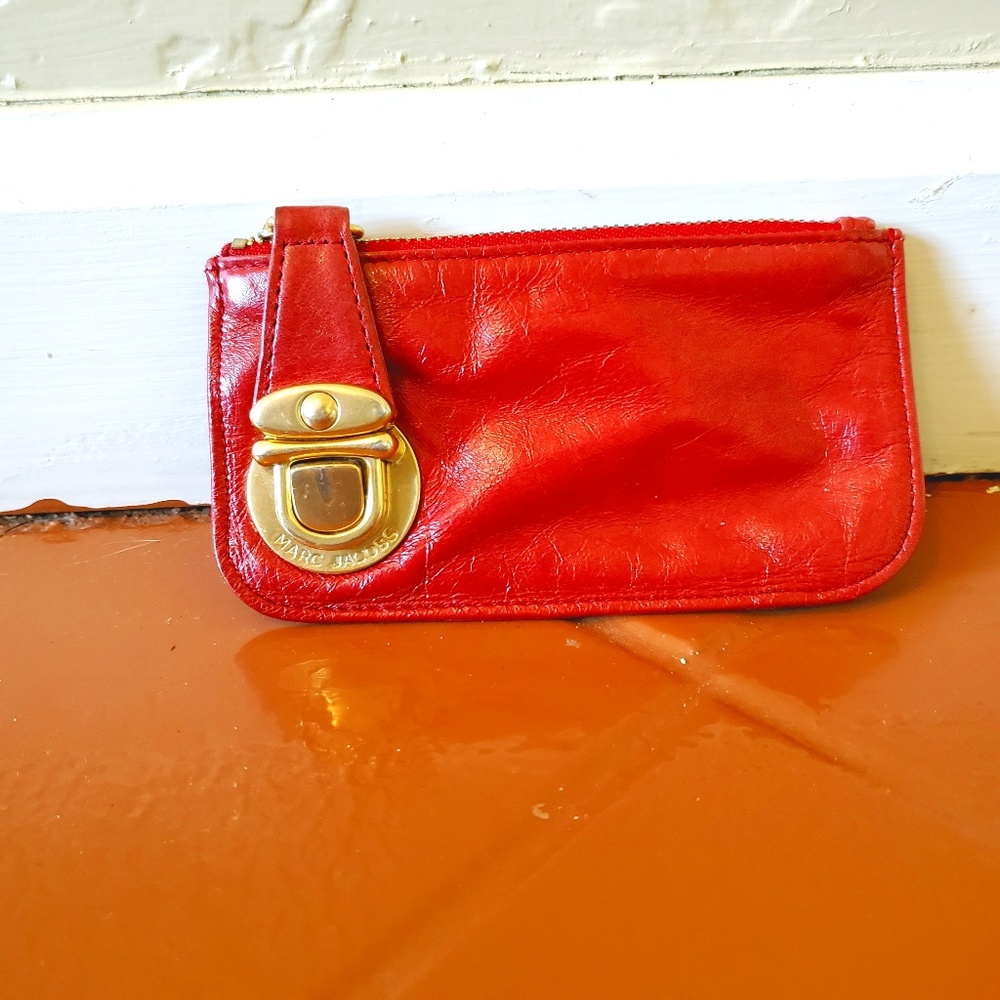 Marc Jacobs Red Leather Coin Purse